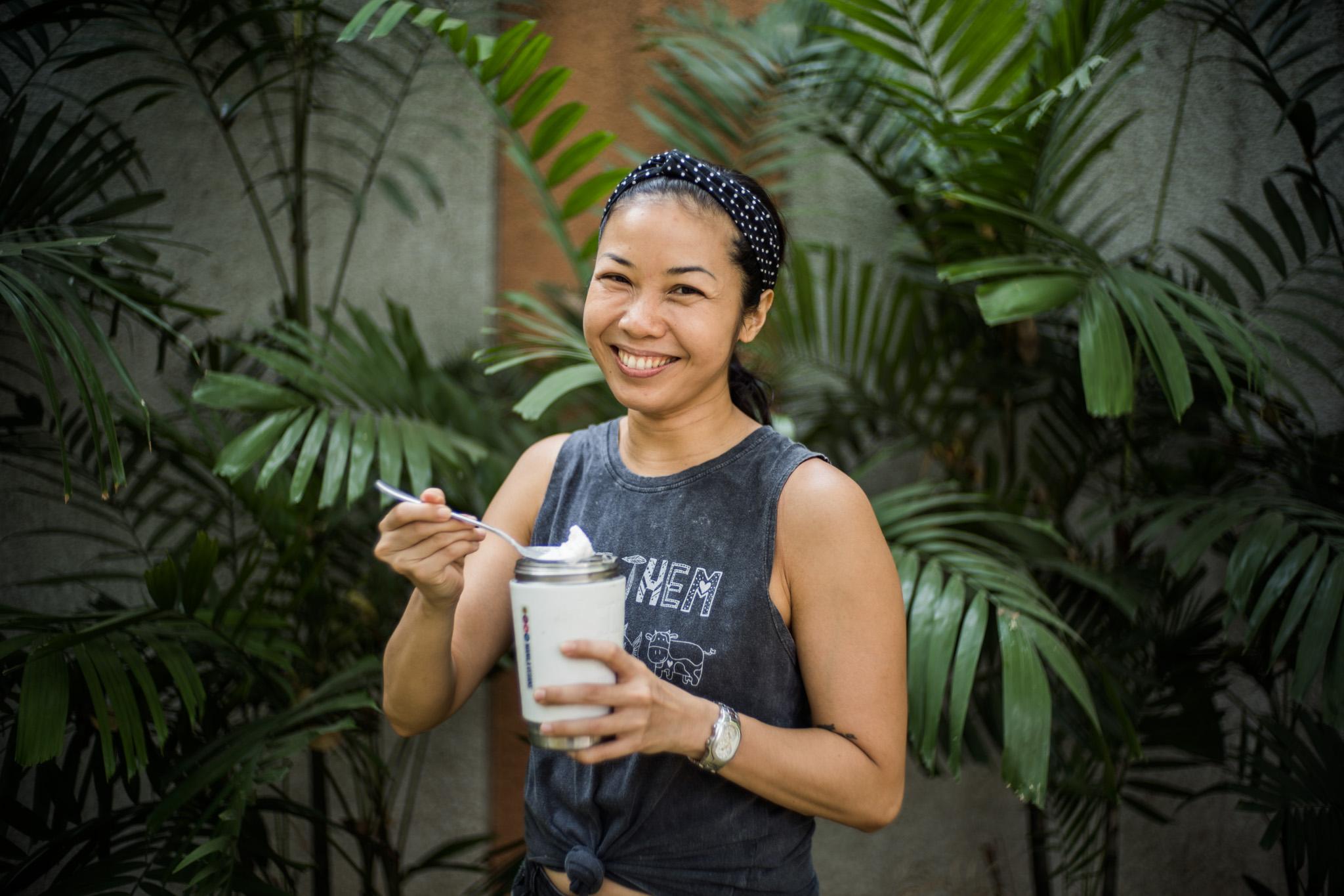 MEET NANCY. Nancy Siy, vegan for 10 years, created the Manila Vegans Facebook group while she was walking her dog.